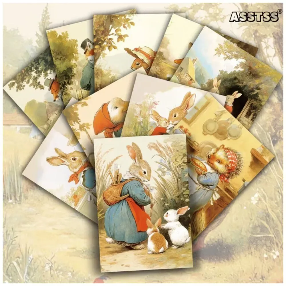 NWT Beatrix Potter Vintage Postcards Set Peter Rabbit 4x6 Art Print 20 Pc